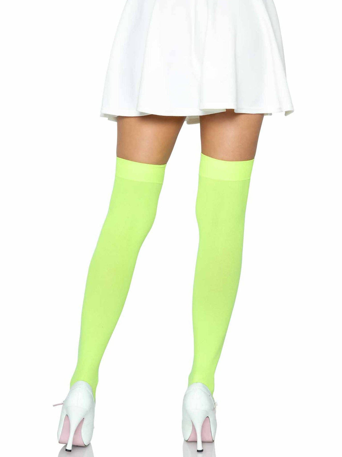 Luna Thigh High Stockings: White / One Size