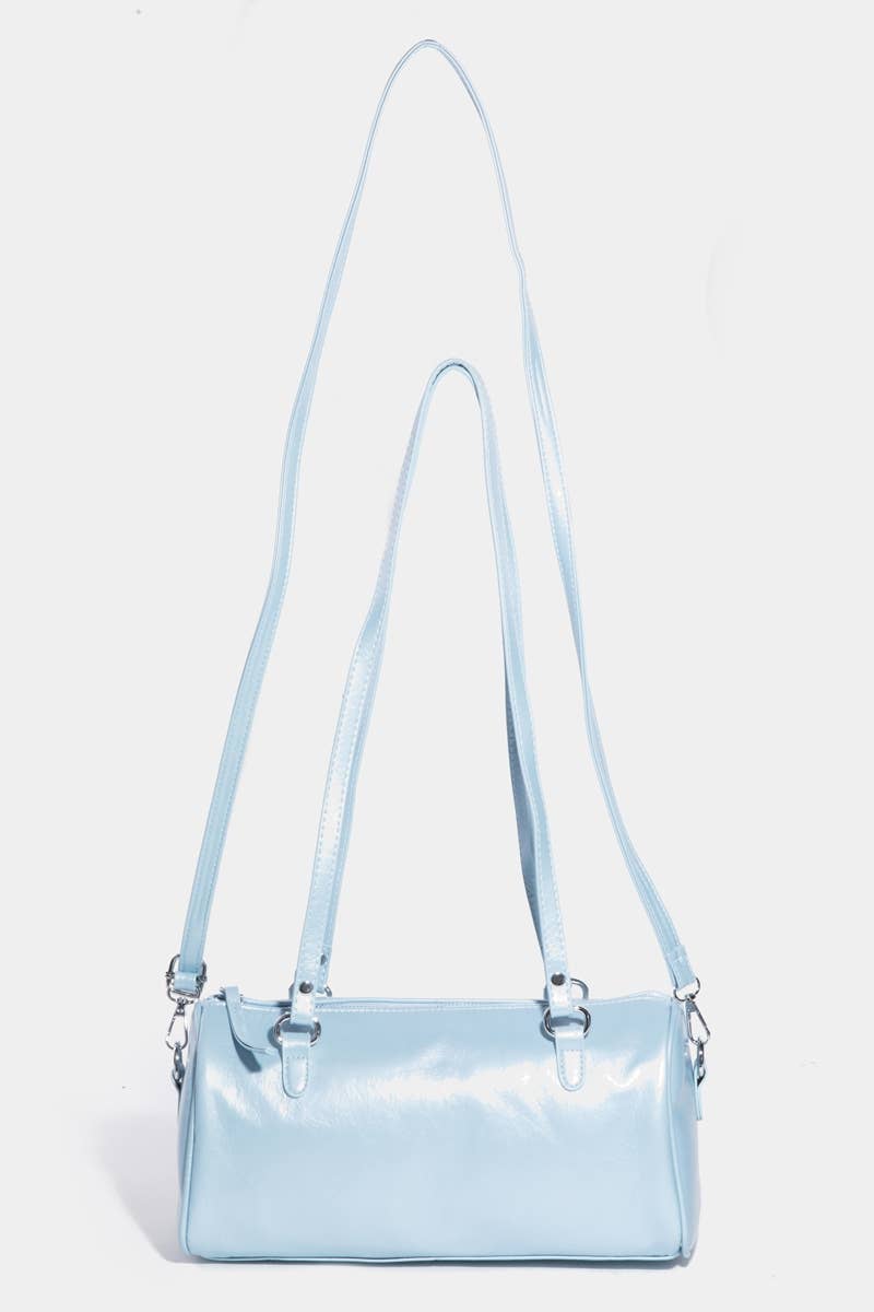 Mini Pocket Glossy Barrel Bag