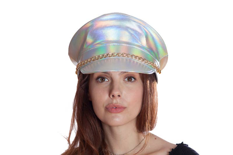 Iridescent Chain Captain Hat
