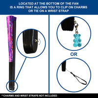 Butterfly (Tie Dye) Blacklight X-Large Hand Fan