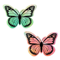 Rainbow Sherbet Tie Dye Velvet UV Butterfly Nipple Cover Pasties