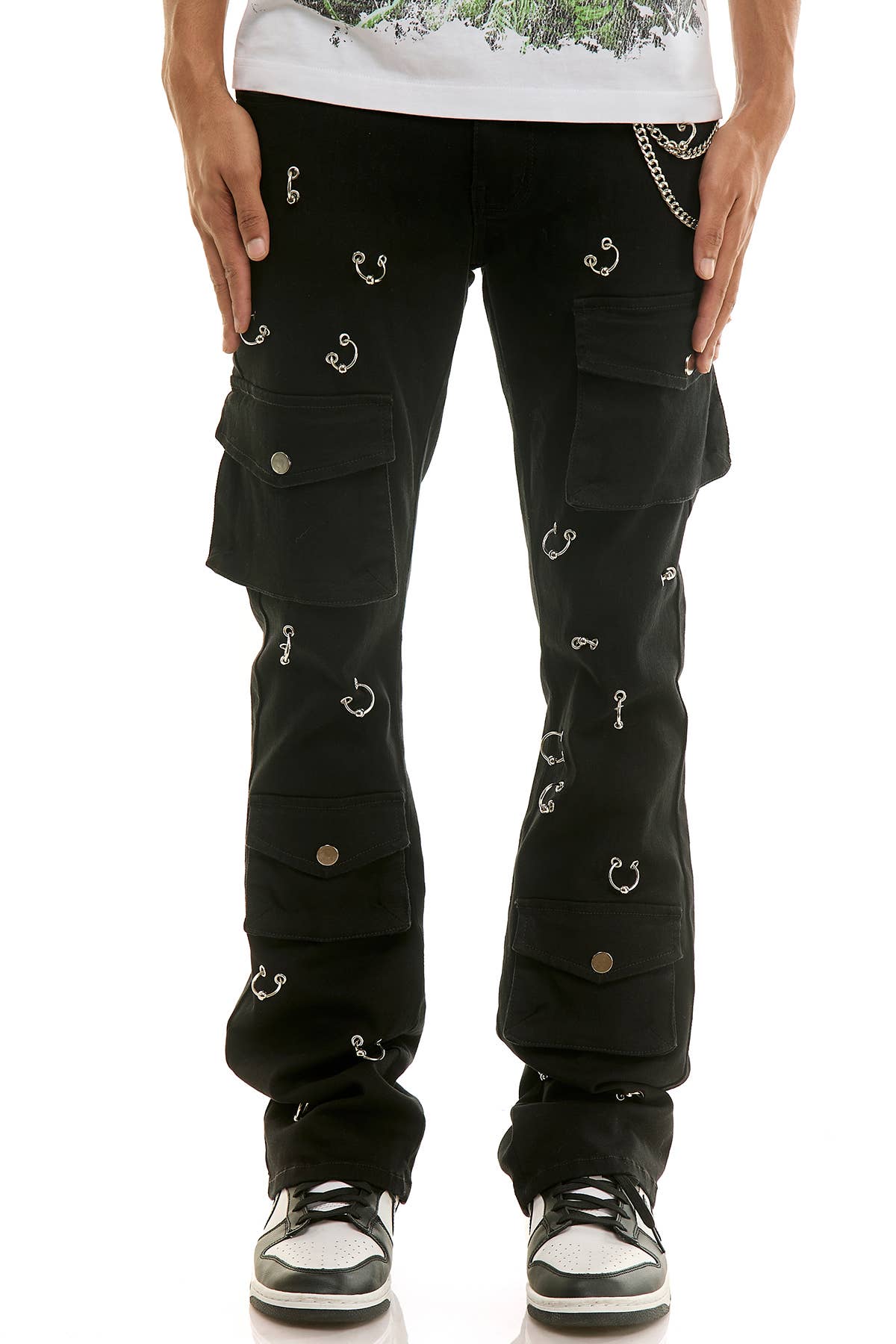 PIERCING FLARE PANTS
