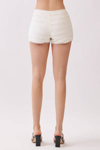 STRETCH FRILL LACE SHORTS
