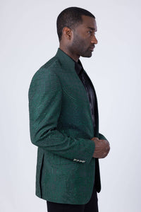 Men's Studded Lapel Blazer