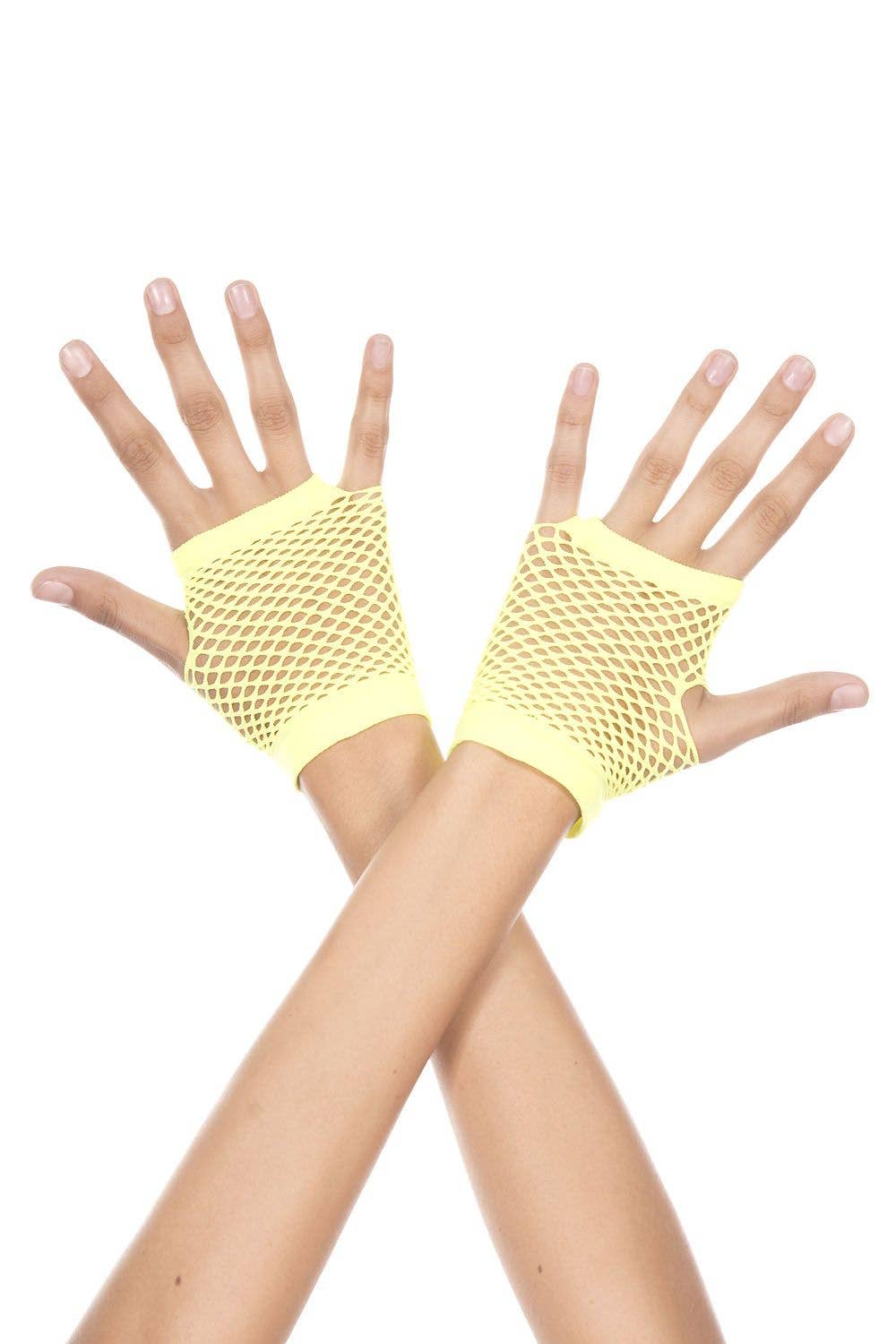 Thick Diamond Net Gloves