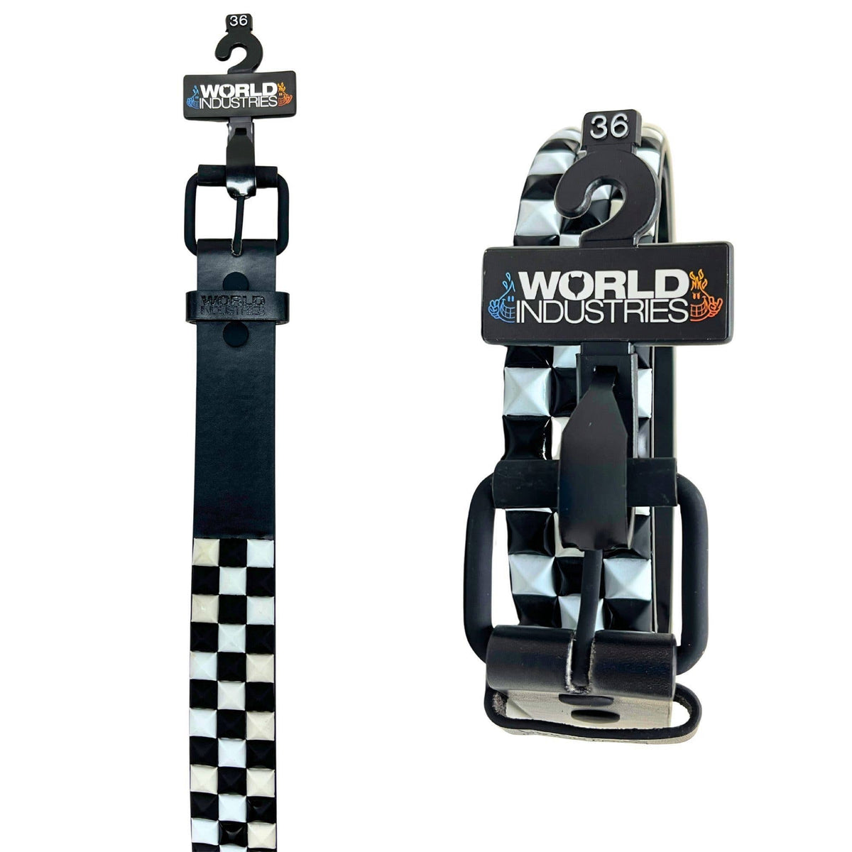Studded Belt Black/White
