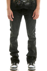 RHINESTONE FLARE JEANS