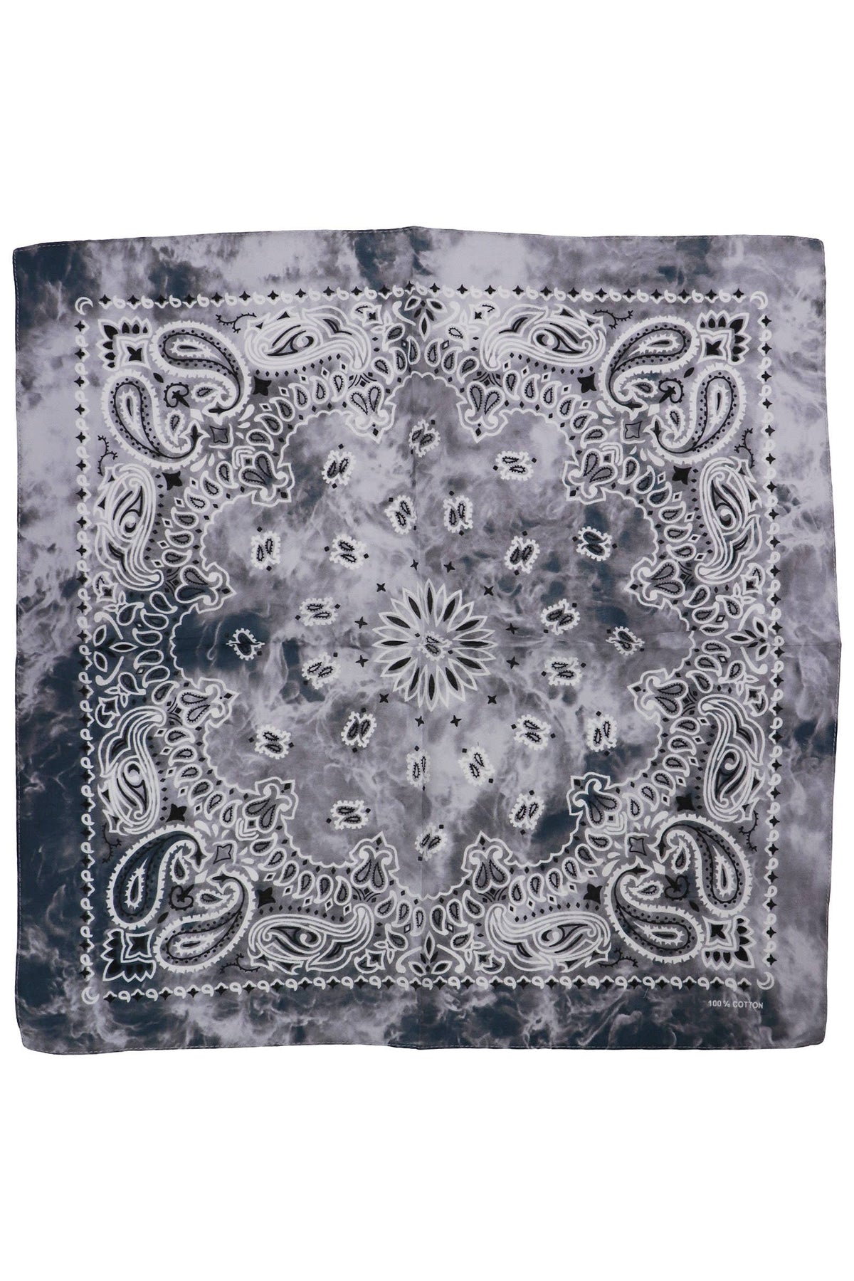 Paisley Tie Dye Marble Gradient Cotton Bandana