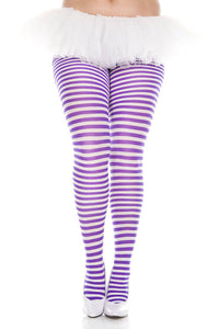 Plus Size Striped Tights