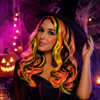 Multi-Color Streaked Costume Wig