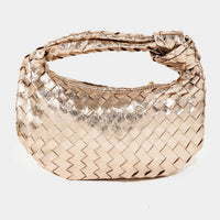 Basket Weave Hobo Handbag