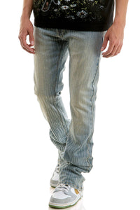 RHINESTONE FLARE JEANS