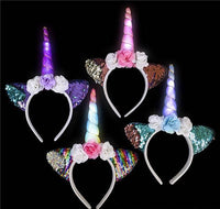 LIGHT-UP UNICORN FLOWER HEADBAND