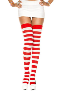 Wide Striped Thigh Hi