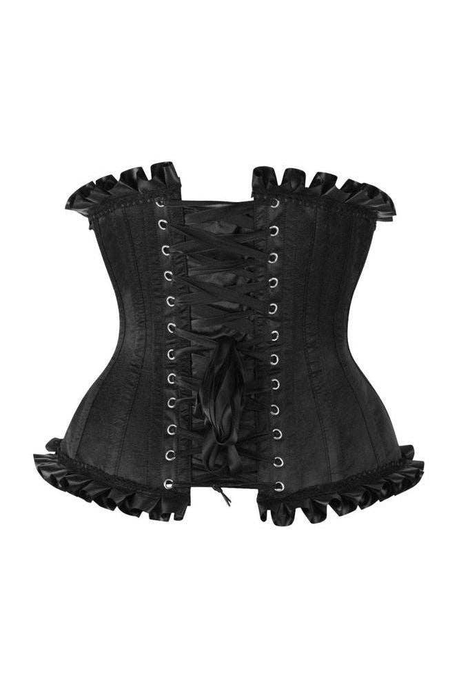 Black Burlesque Underbust Corset