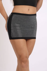 Rhinestone miniskirt