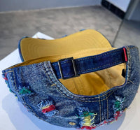 Ripped Denim Baseball Cap