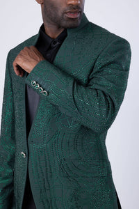 Men's Studded Lapel Blazer