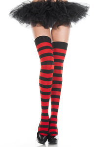 Wide Striped Thigh Hi