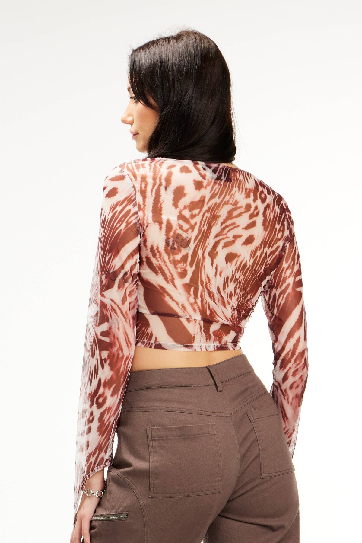 Sheer Long Sleeve Top