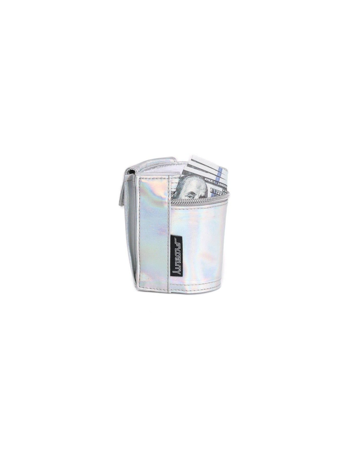 Wrist Wallet Laser Silver