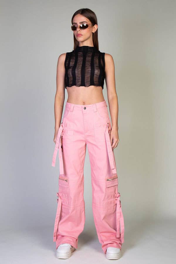 Stitched Twill Cargo Pants