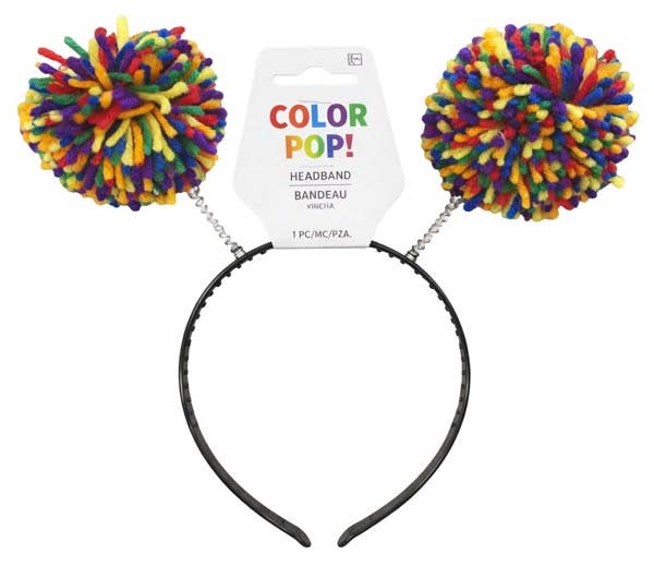 Rainbow Pom-Pom Head Bopper