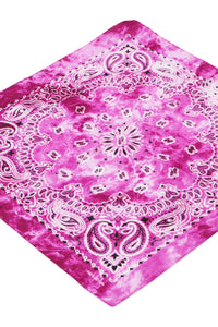 Paisley Tie Dye Marble Gradient Cotton Bandana