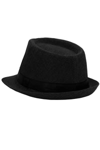 Open Weave Light Weight Flax Fabric Fedora