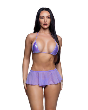 Mesh Flutter Skirt
