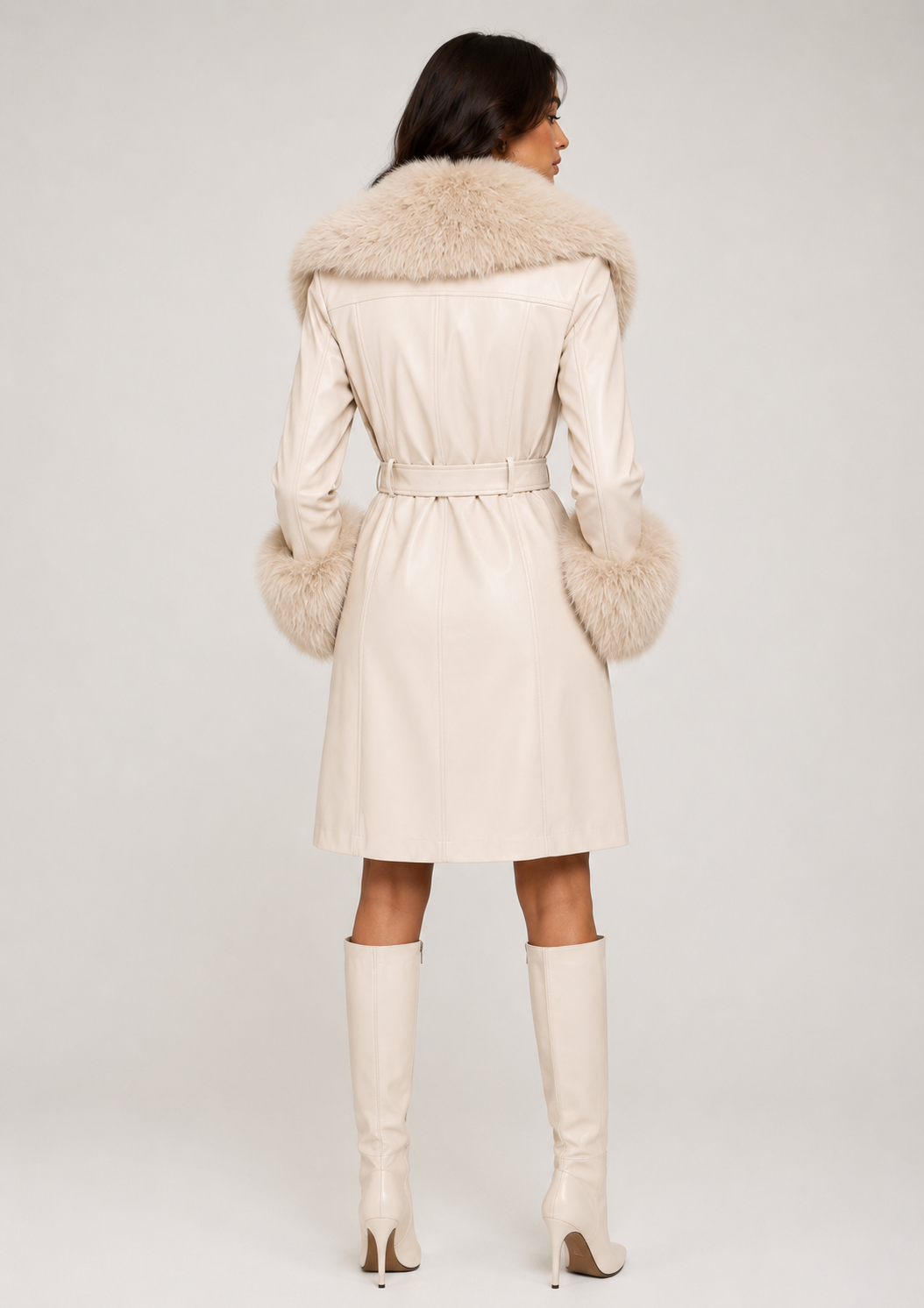 After Dark Luxe Faux Fur Leather Coat