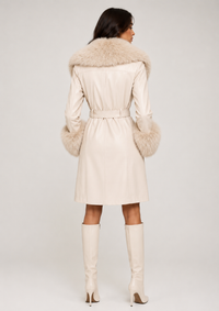 After Dark Luxe Faux Fur Leather Coat