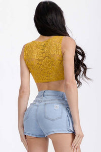Lace Cropped Top