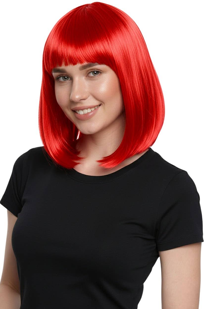Red Long Bob Wig