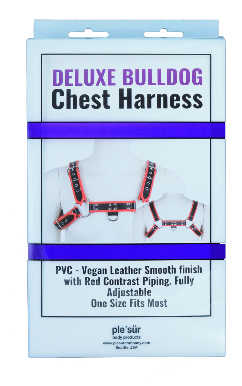 Chest Harness - Deluxe Bulldog PVC Vegan Leather