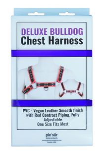 Chest Harness - Deluxe Bulldog PVC Vegan Leather
