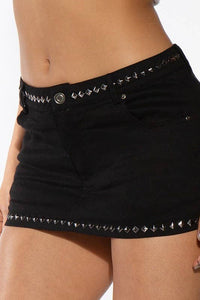 Studded Edge Mini Skirt