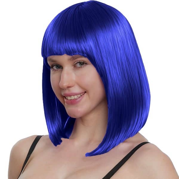 Blue Long Bob Wig