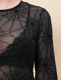 Spider Web Crop Top