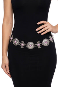 Concho Charm Chain Belt