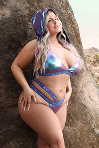 PLUR Bralette with Removable Hood or Panty