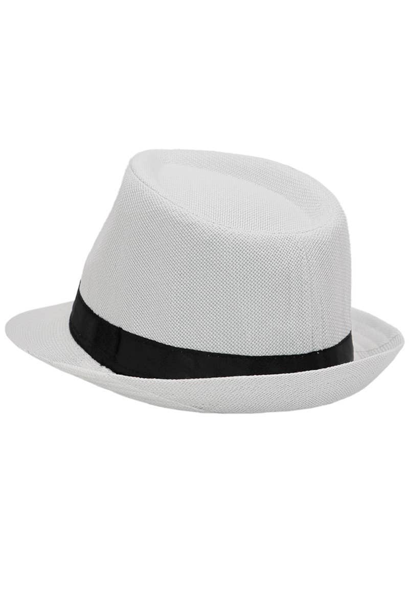 Open Weave Light Weight Flax Fabric Fedora