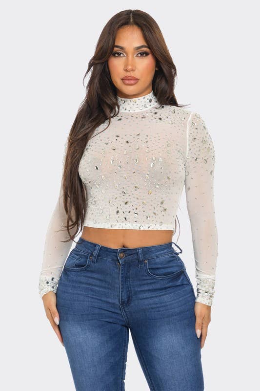Teardrop Crystal Top