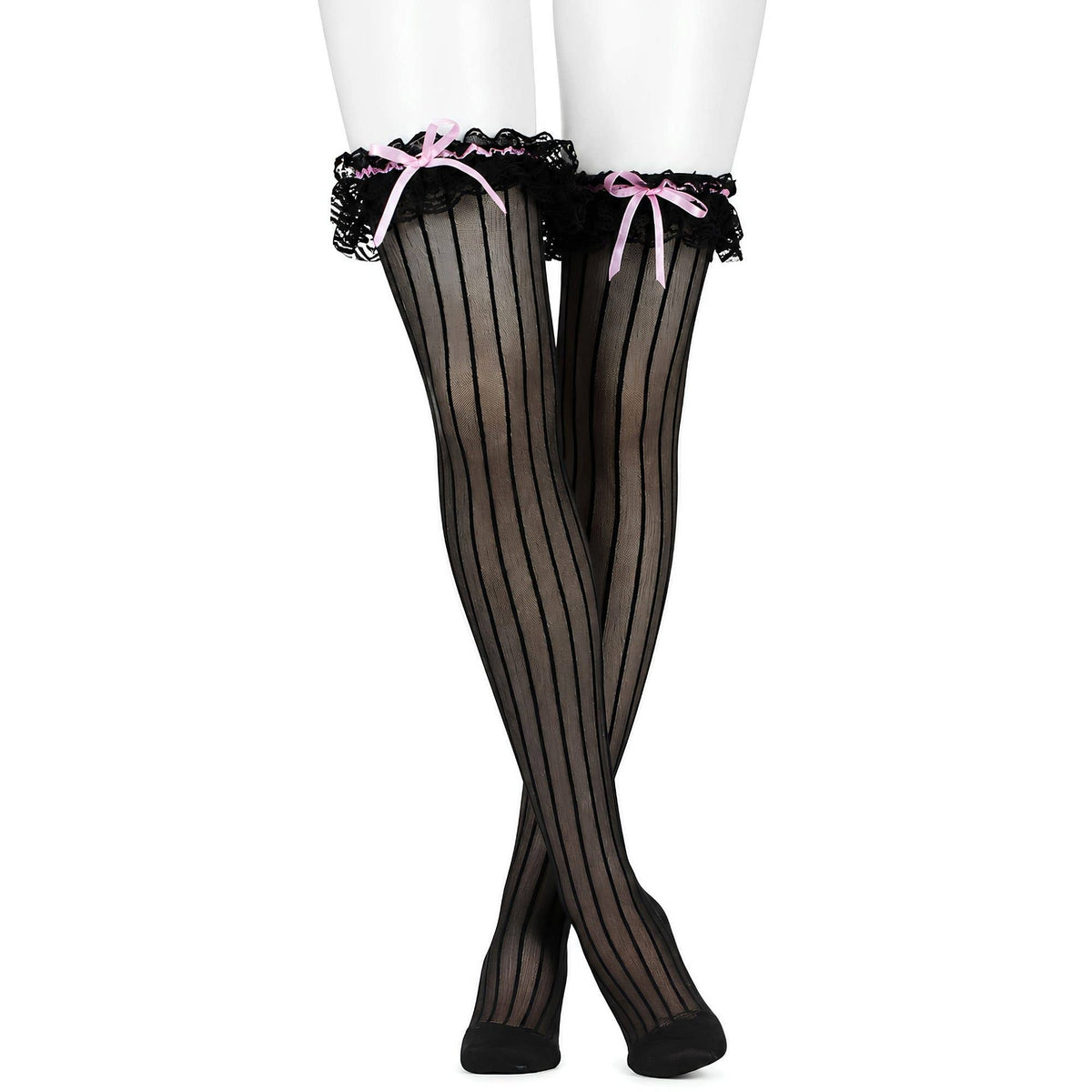 Striped Thigh Highs