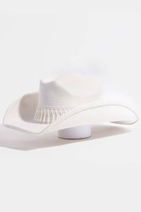 Pearl Fringe Band Cowboy Hat
