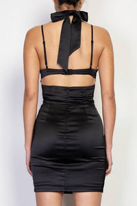 Layered Satin Dress