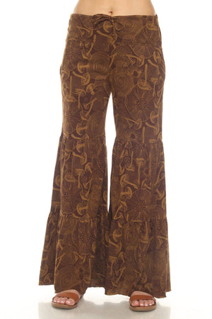 Mushroom Tiered Jersey Pants