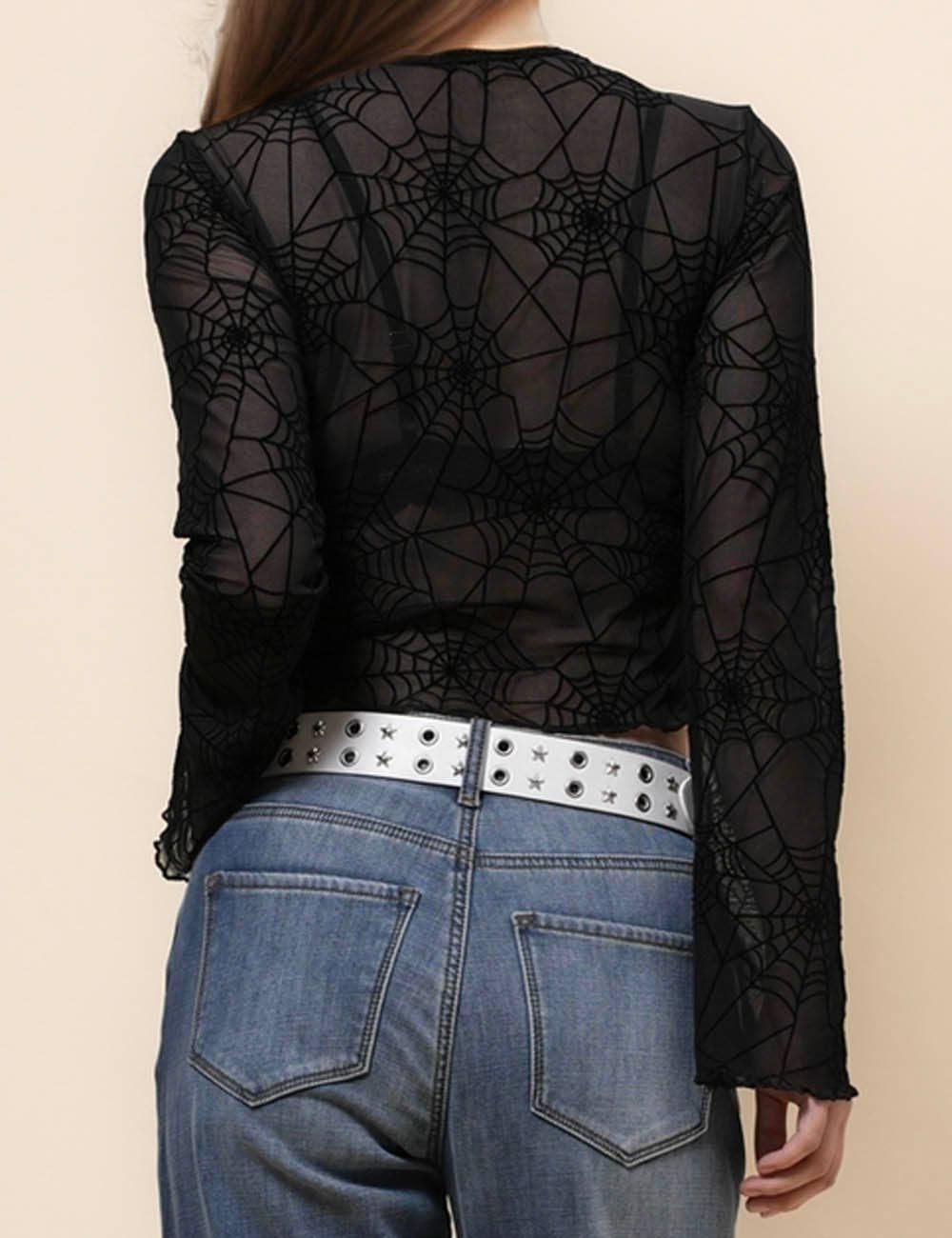 Spider Web Crop Top