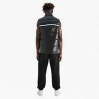 Konus Men's Zip-Up Puffer Vest In Black