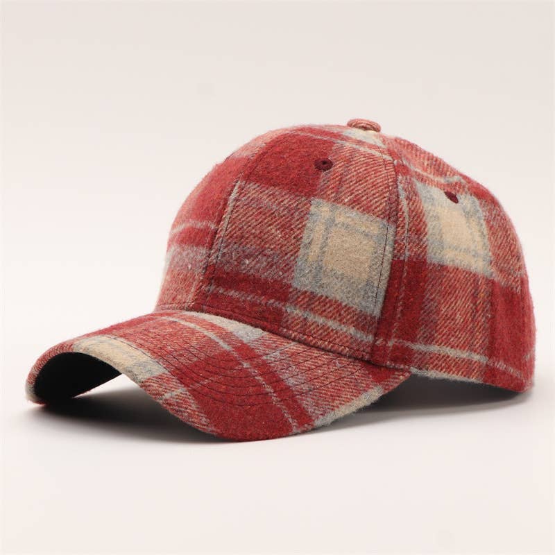 Plaid Baseball Cap